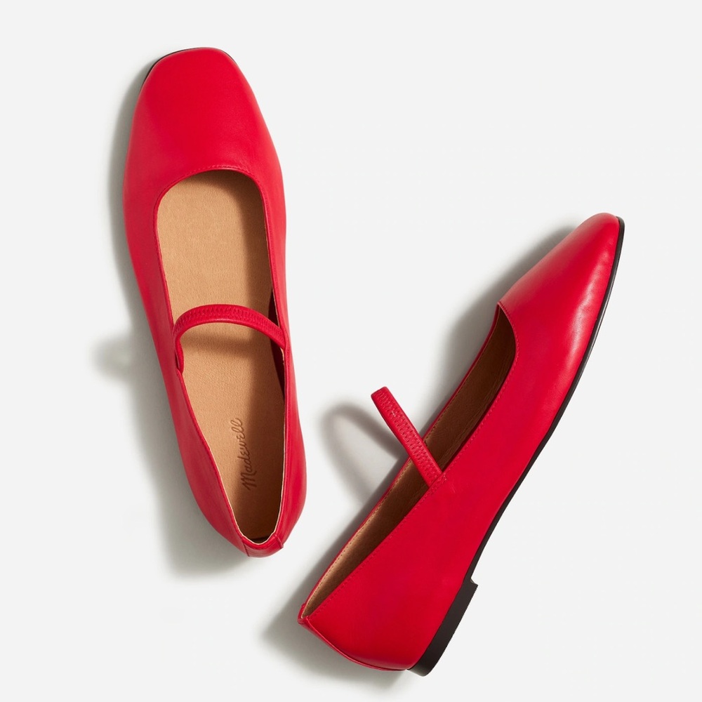 Greta Red Ballet Flats